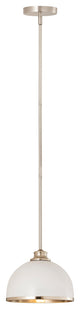 Zlite 1004P10-MW-BN 1-Light Pendant, Mate White