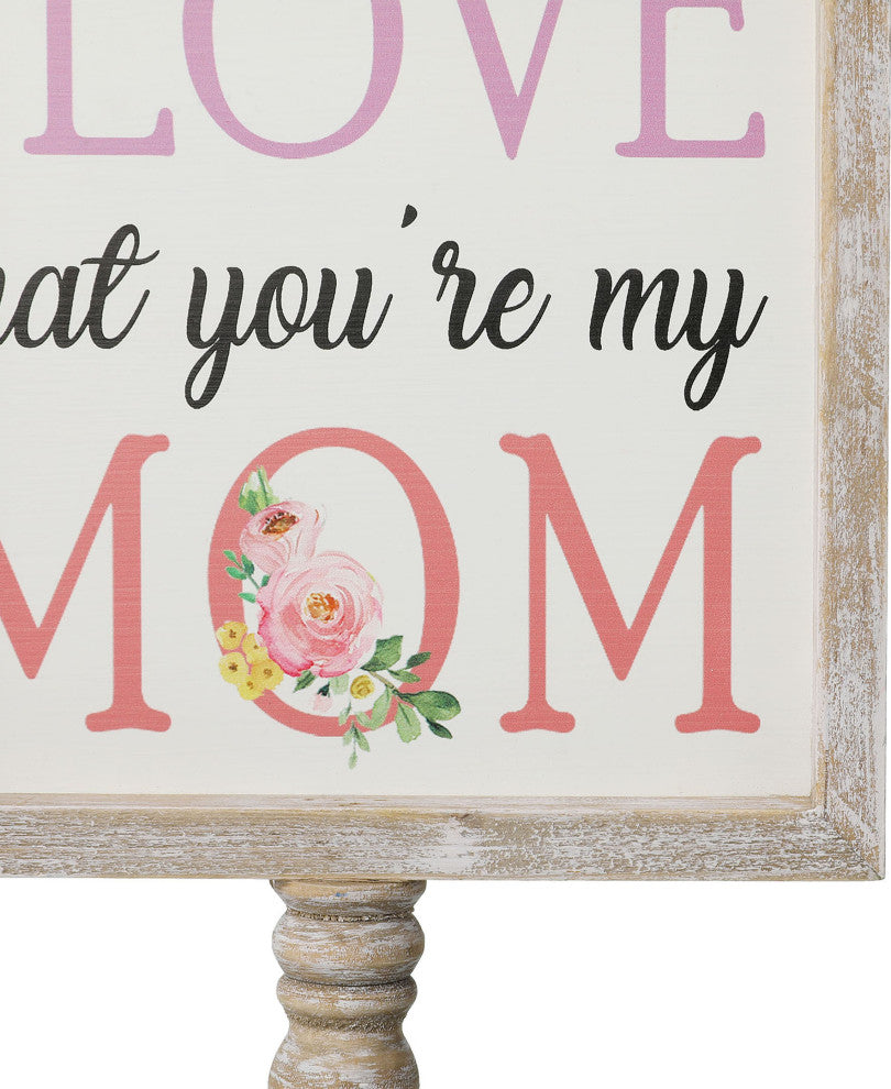 11.5" Wooden Mother's Day Table Decor