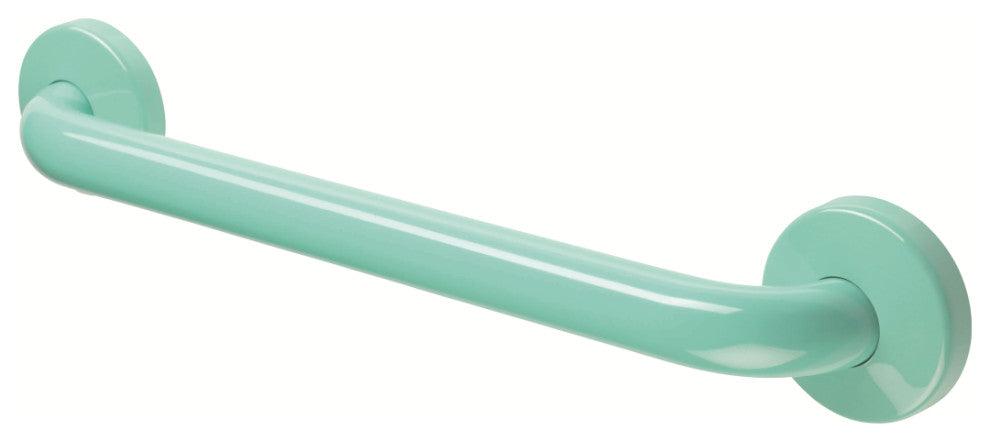 16 Inch Grab Bar With Safety Grip, Wall Mount Coated Grab Bar, Light Green