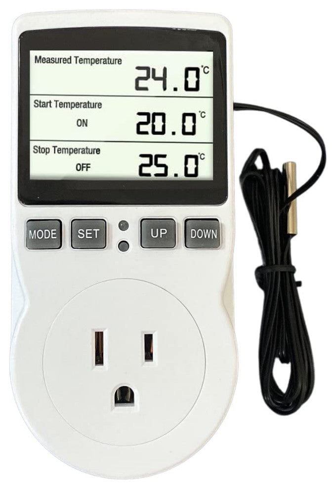 Plug in Thermostat Temperature Controller Electric Digital Thermostat Heating.