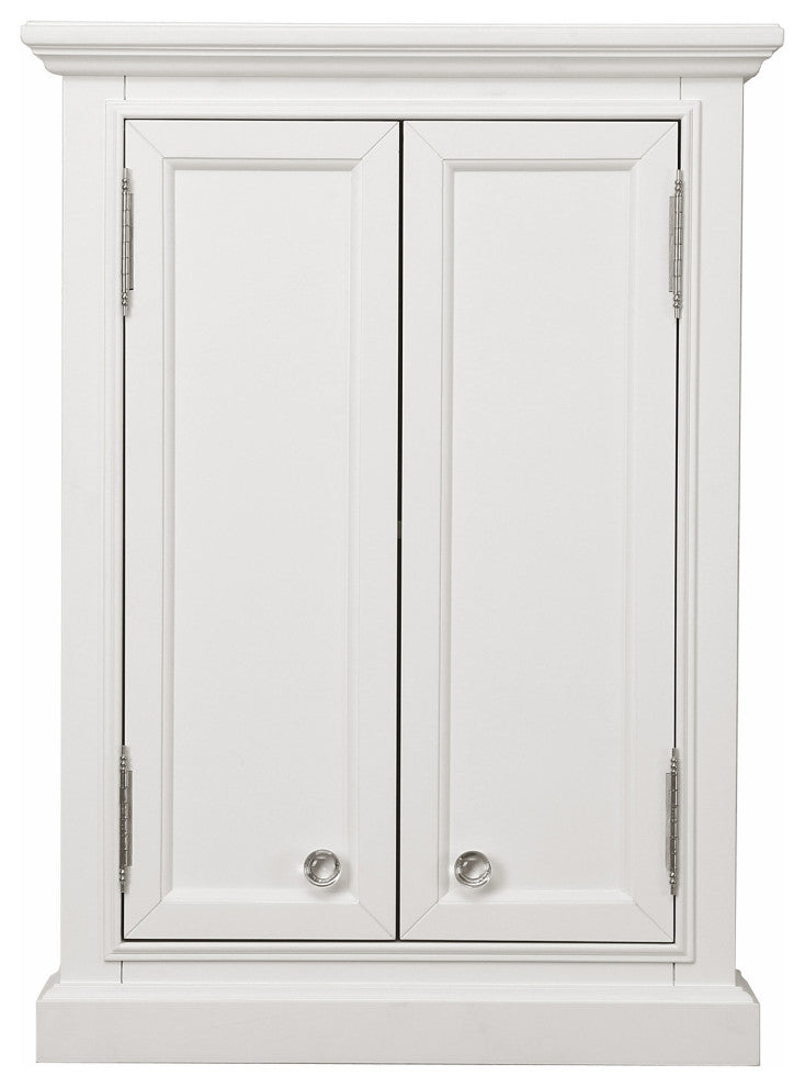 Derby 33 In. H x 24 In. W Bath Storage Wall Cabinet, Pure White