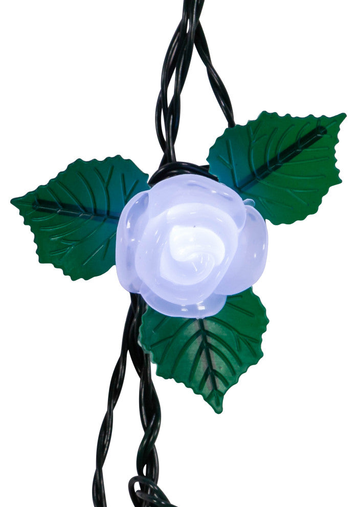UL 10 Light, Cool White Frost White Rose Light Set