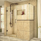 Unidoor Plus 54"x30.38" Shower Enclosure, Oil Rubbed Bronze