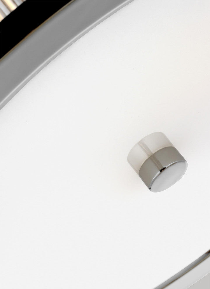 Geneva Flush Mount, Polished Nickel