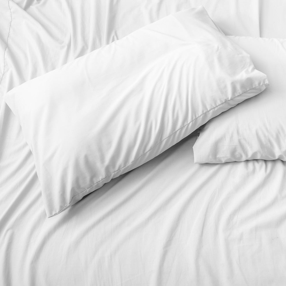 Cypress Linen 6-Piece Luxury Count Soft Sheet Set, Deep Pockets, White, King / C