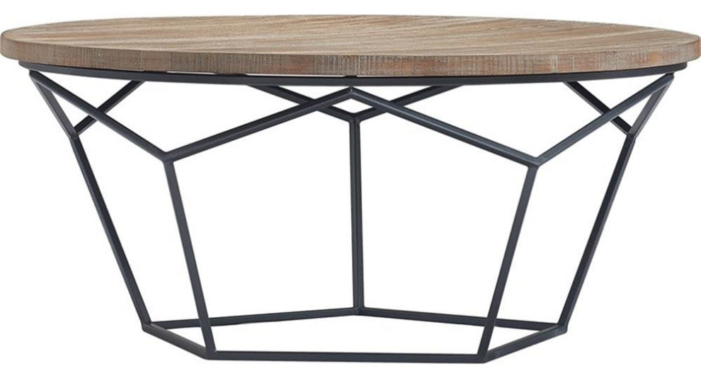 Tommy Hilfiger Avalon Round Coffee Table Brown