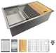 Transolid 32x19x10" Undermount Stainless Steel Workstation Sink