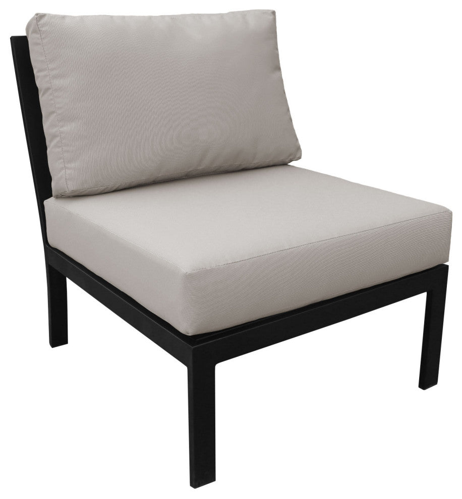 kathy ireland Madison Ave. 5 Piece Aluminum Patio Furniture Set 05d, Almond
