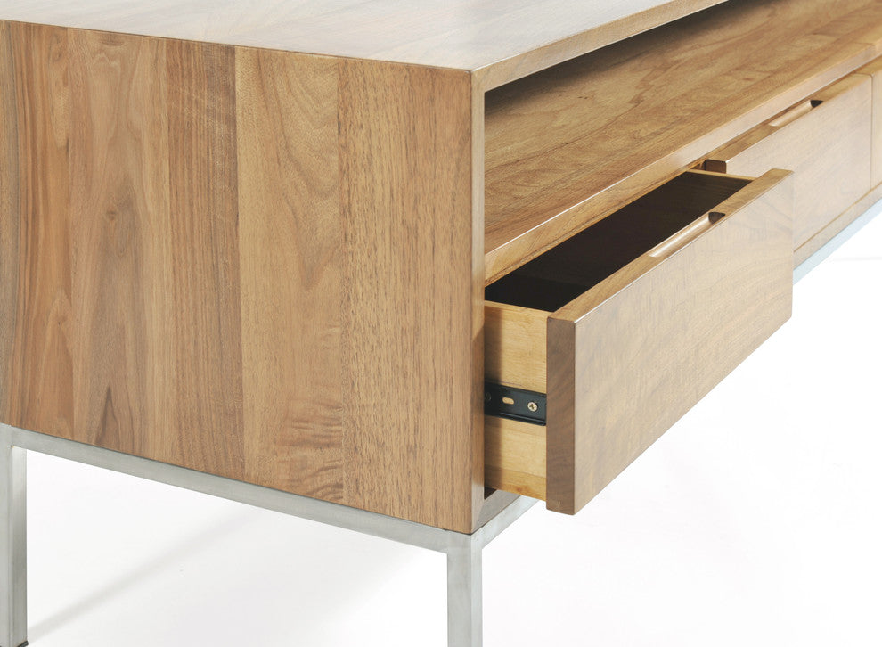 Soho TV Stand, Natural Walnut