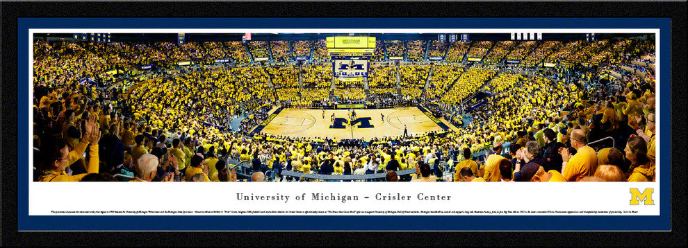 Michigan Wolverine Basketball - Select Frame