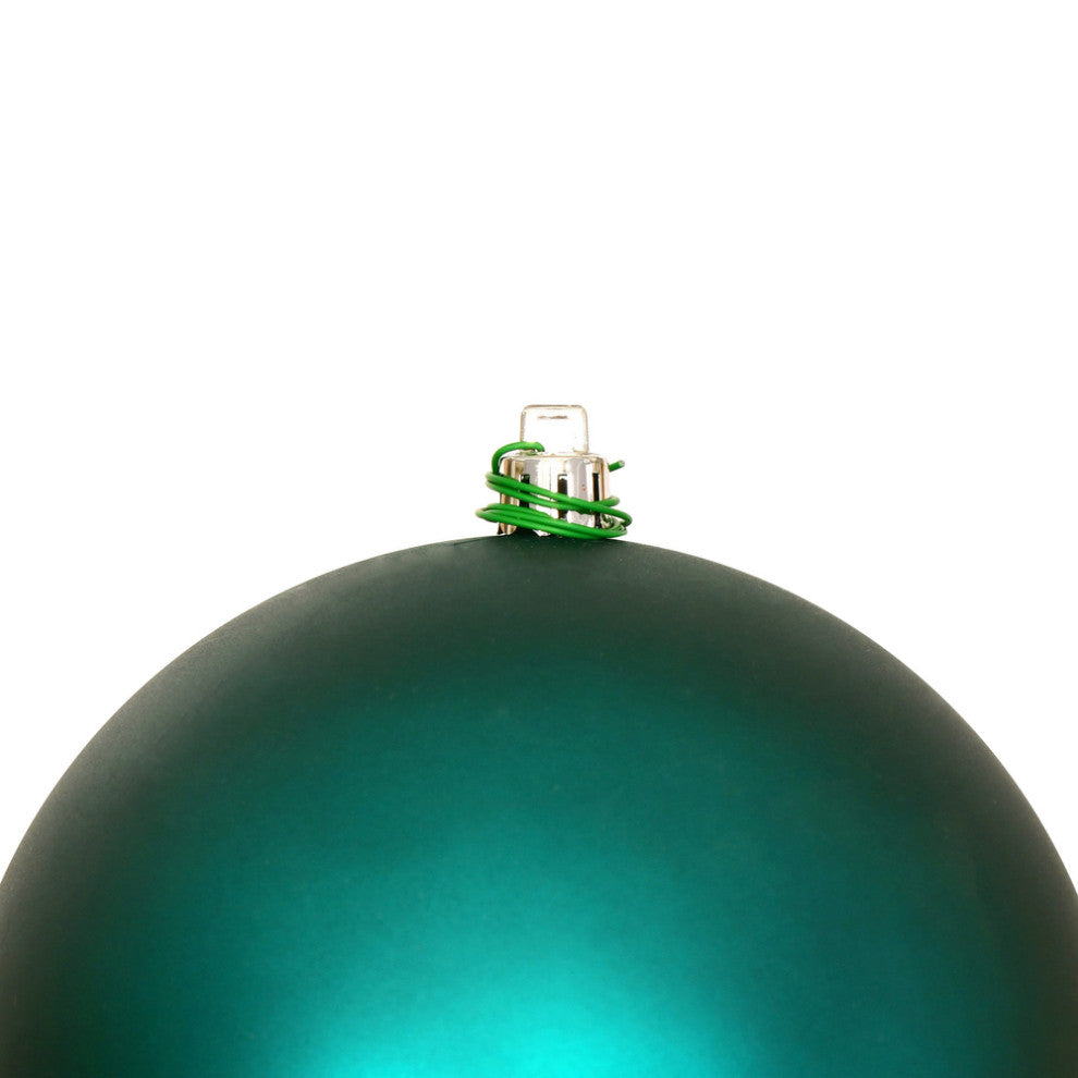 Vickerman N592041Dmv 8" Dark Teal Matte Ball Ornament