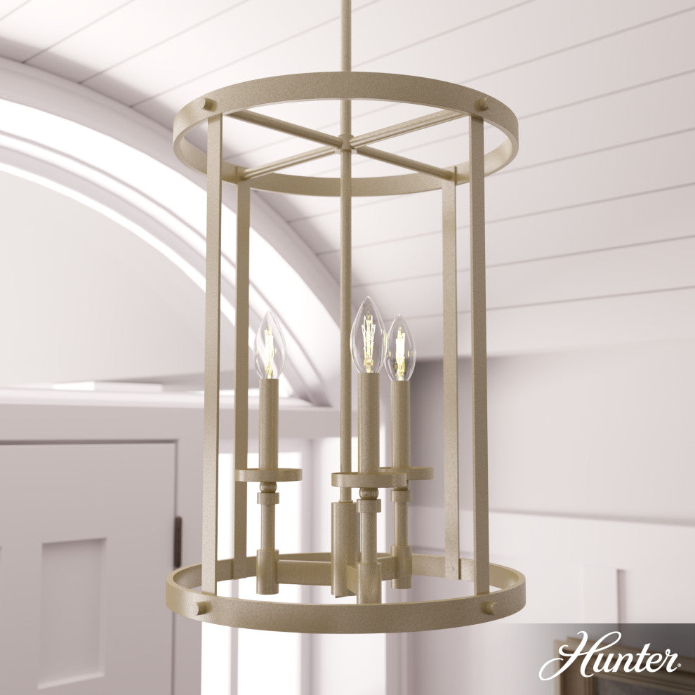 Briargrove Painted Modern Brass 3-Light Chandelier