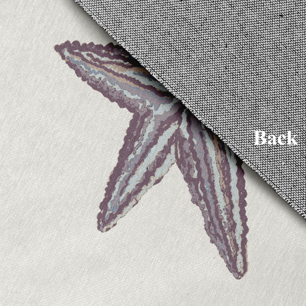 Starfish Nautical Chenille Rug