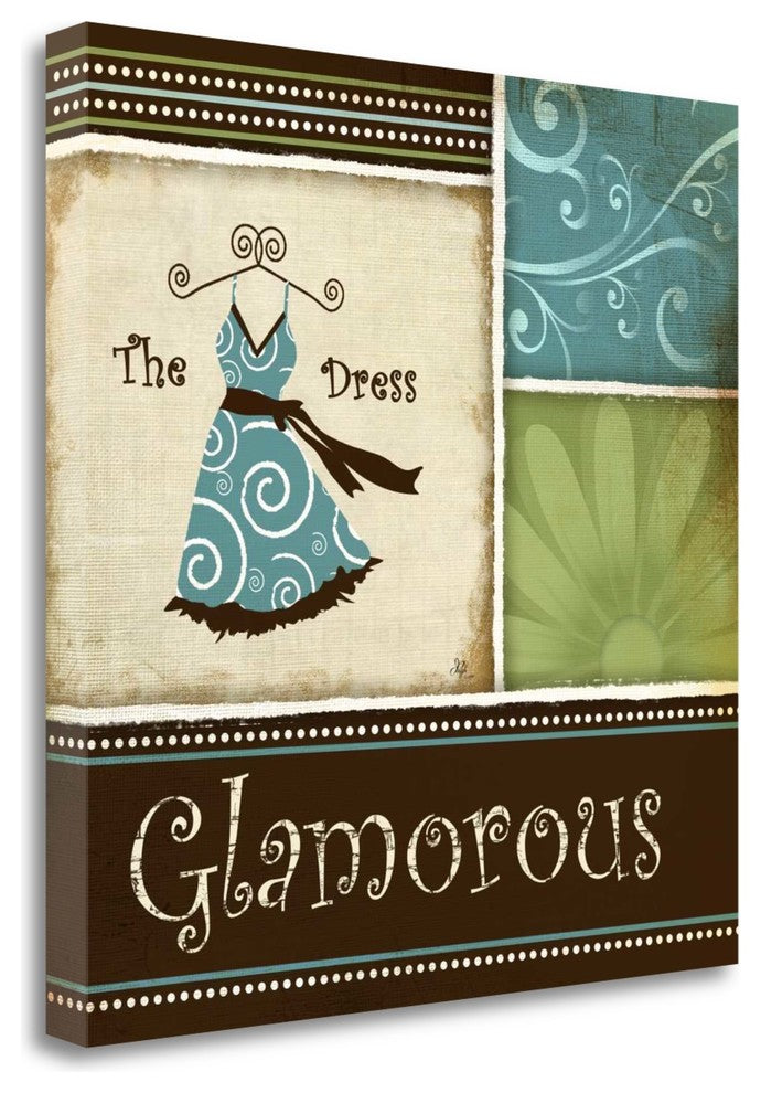 "Glamorous" By Jennifer Pugh, Giclee Print on Gallery Wrap Canvas, Ready to Hang
