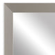 Meade Framed Wall Mirror, Silver, 36"x24"