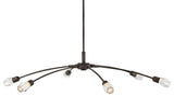 Fredrick Ramond FR33328 Atera 6 Light 60"W LED Crystal Sputnik - Black Oxide