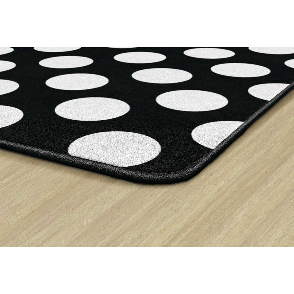 Flagship Carpets CA1999-44SG Simply Stylish Black/White Polka Dot