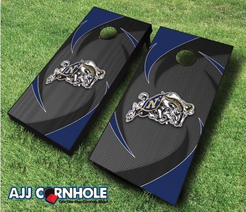 US Naval Academy Swoosh Cornhole Set