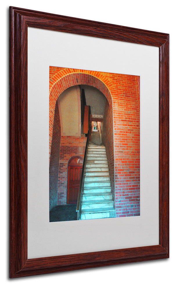 ''Los Nardos Havana'' Matted Framed Art, Wood Frame, White Matte, 20x16