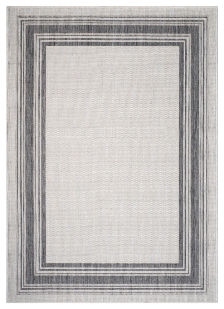 3' X 5' Gray Indoor Outdoor Area Rug