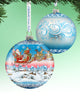 Hand Painted Scenic Glass Ornament Up Away Ball, Limited Edition