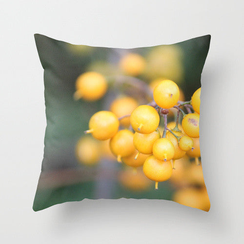 Orange Berries Pillow Cover, 18x18
