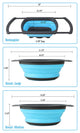 42" Undermount Stainless Steel Triple Bowl Kitchen Sink With Silicone Colanders