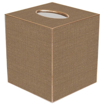 TB8403 - Taupe Linen Tissue Box Cover
