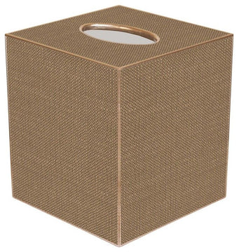 TB8403 - Taupe Linen Tissue Box Cover