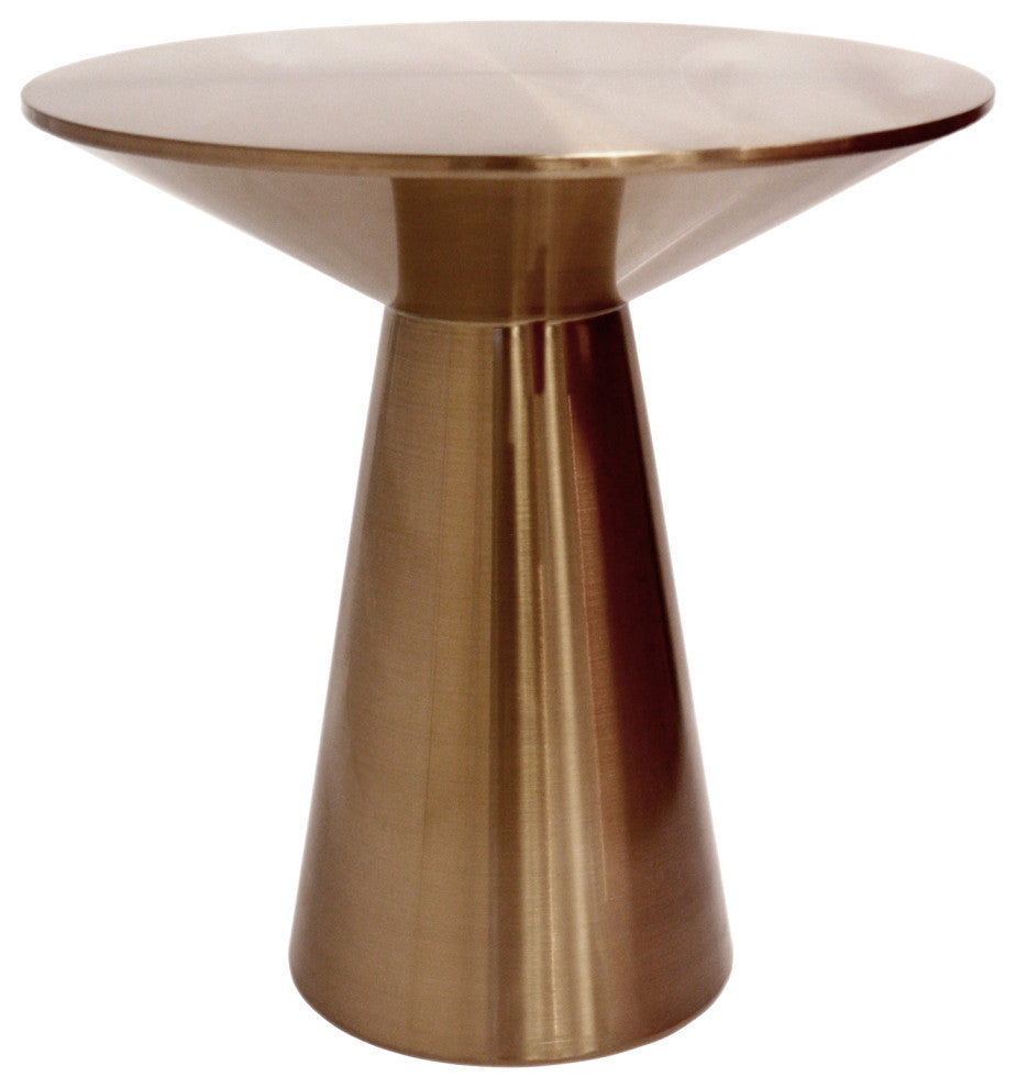 Pasargad Home Lorenzo Collection Stainless Steel Side Table