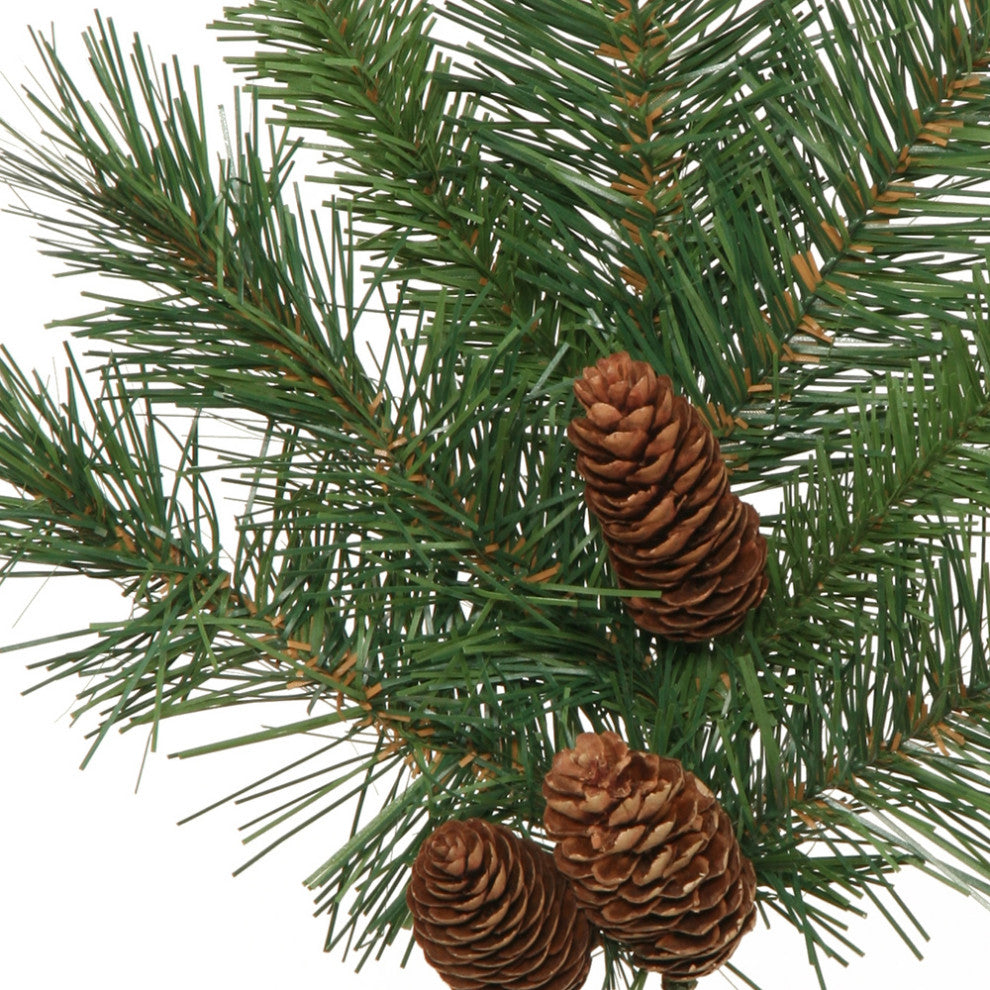 Artificial Cheyenne Pine Spray , Green, 21"