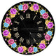 Shabby Chic Vintage Rose Oversized Farmhouse Metal Clock, 23x23