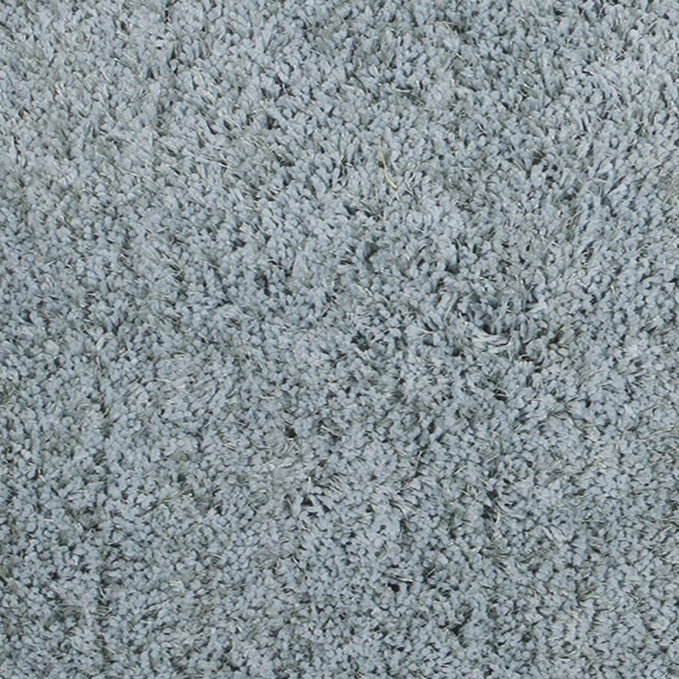 Illustrations Area Rug, Gray and Blue, 8? x 11?, Solid