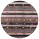 Ahgly Company Indoor Round Mid-Century Modern Area Rugs, 7' Round