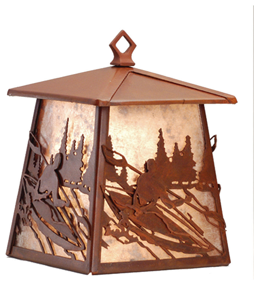 7 Wide White Water Kayak Hanging Wall Sconce