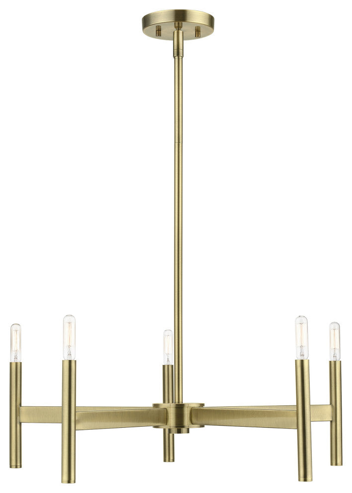 Livex Lighting Antique Brass 5-Light Chandelier