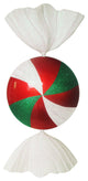 37" Red White And Green Peppermint Candy Ornament