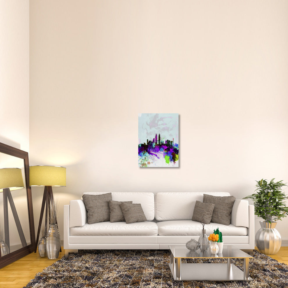 "Kuala Lumpur Watercolor Skyline" Fine Art Print