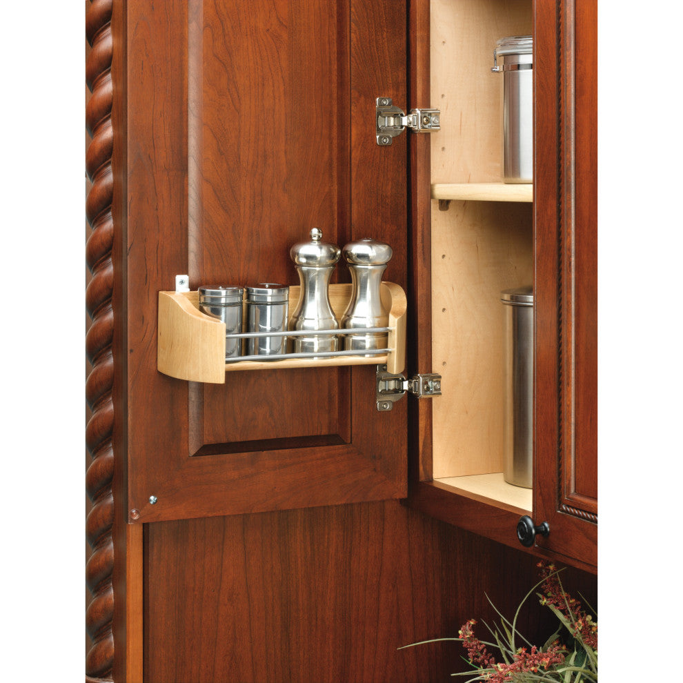 Wood Cabinet Door Storage Organizer, 13.75"