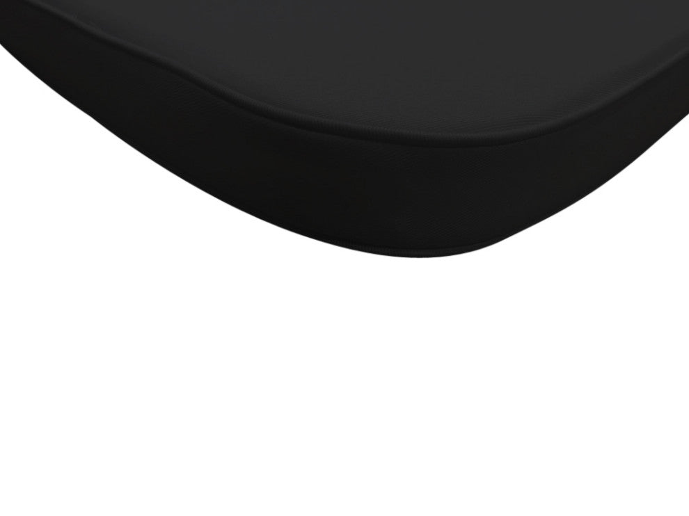 LeisureMod Modern Dining Chair Cushion Pads, Black