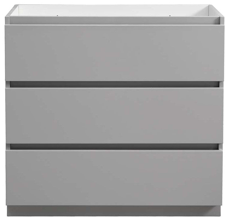 Fresca FCB9336GR Lazzaro 36" Gray Free Standing Modern Bathroom Cabinet