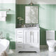 Ariel Stafford 36" Single Right Offset Sink Bathroom Vanity Base, White
