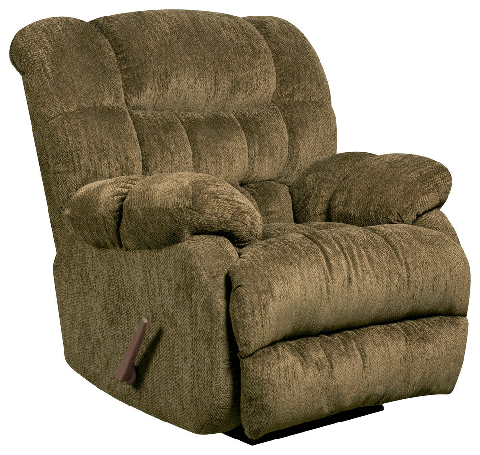 Contemporary Columbia Mushroom Microfiber Rocker Recliner