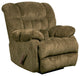 Contemporary Columbia Mushroom Microfiber Rocker Recliner