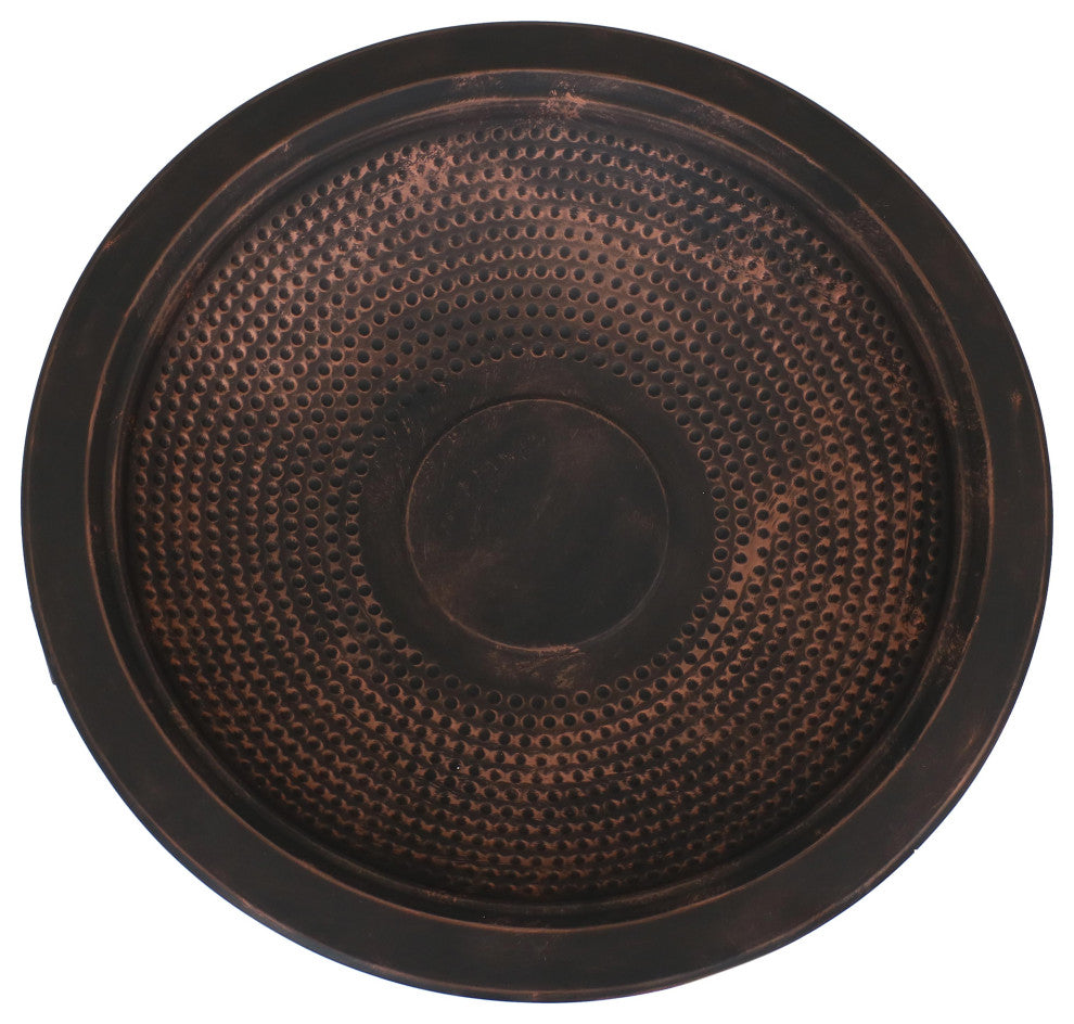 Sunnydaze 29" Elevated Round Fire Pit Bowl With Stand Set