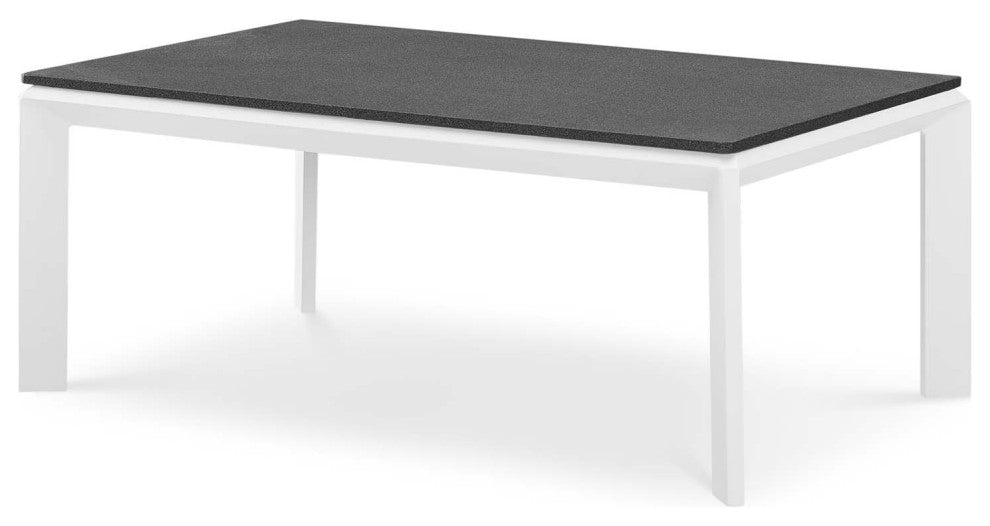Lounge Sectional Sofa Chair Set, Aluminum, Metal, White Gray, Outdoor
