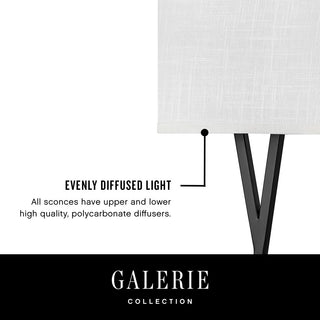 Hinkley Axis Large Single Light Sconce, Black