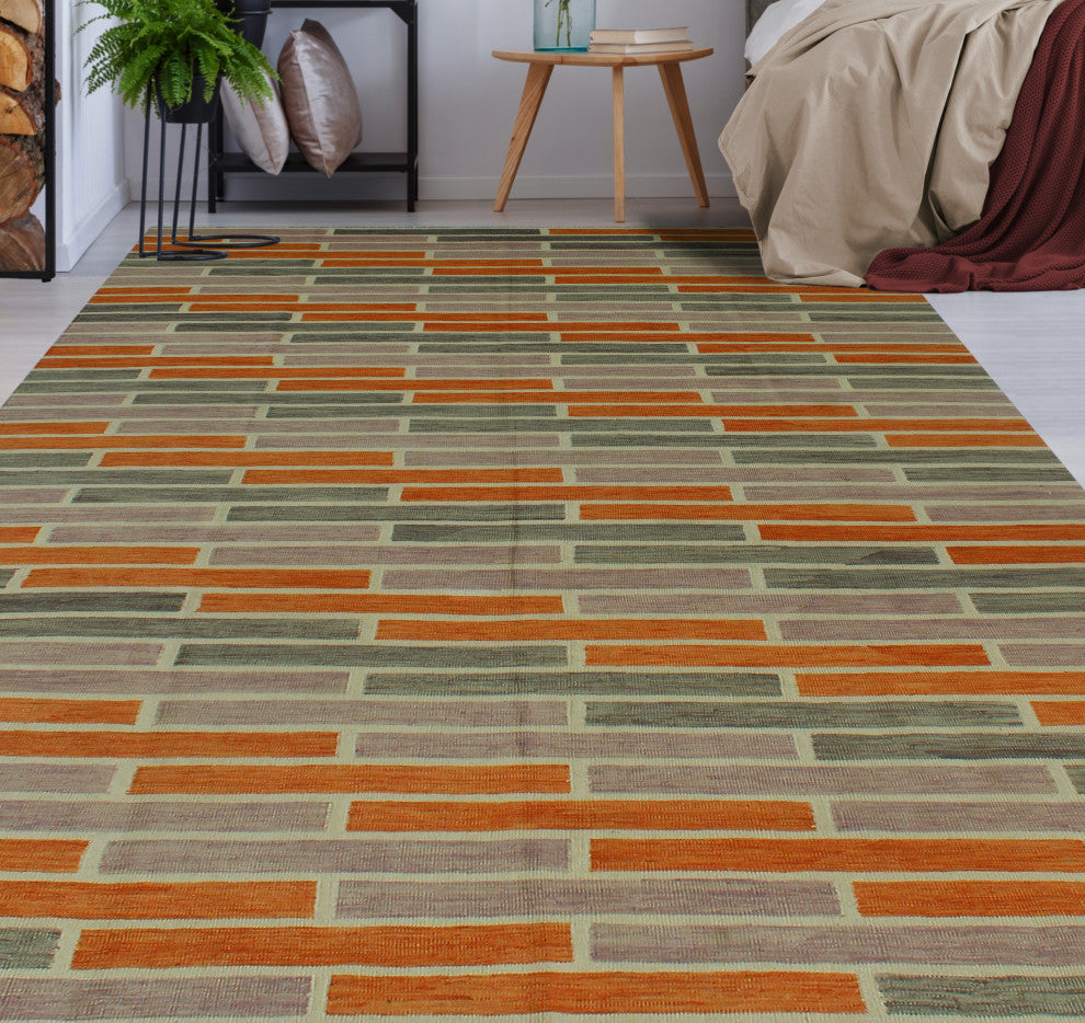 Winchester Kilim Kamola Orange Rug
