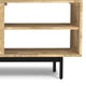 Reeves Solid Mango Wood TV Media Stand, Natural For TVs up to 65 inches
