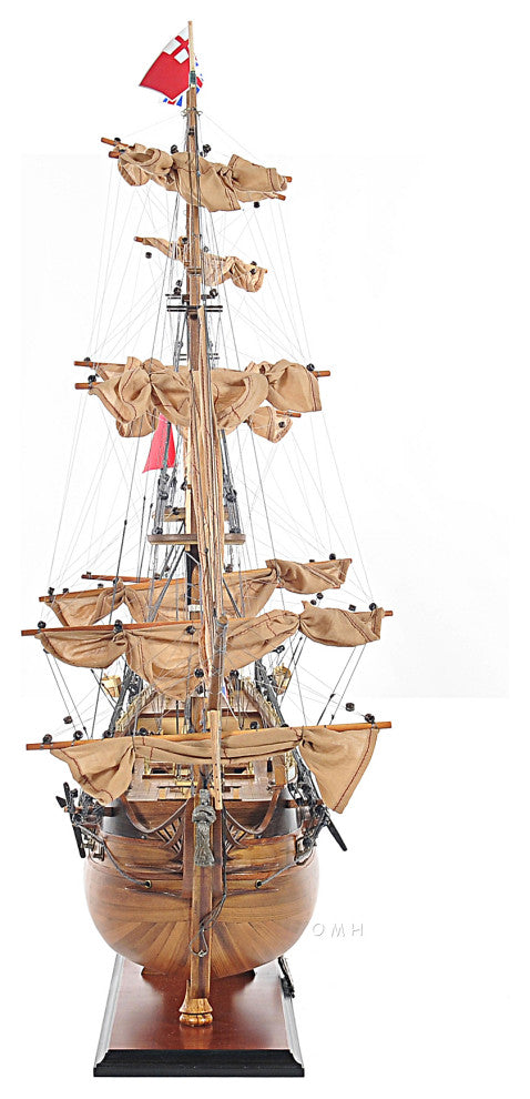 Old Modern Handicrafts T191A HMS Surprise Large With Table Top Display Case